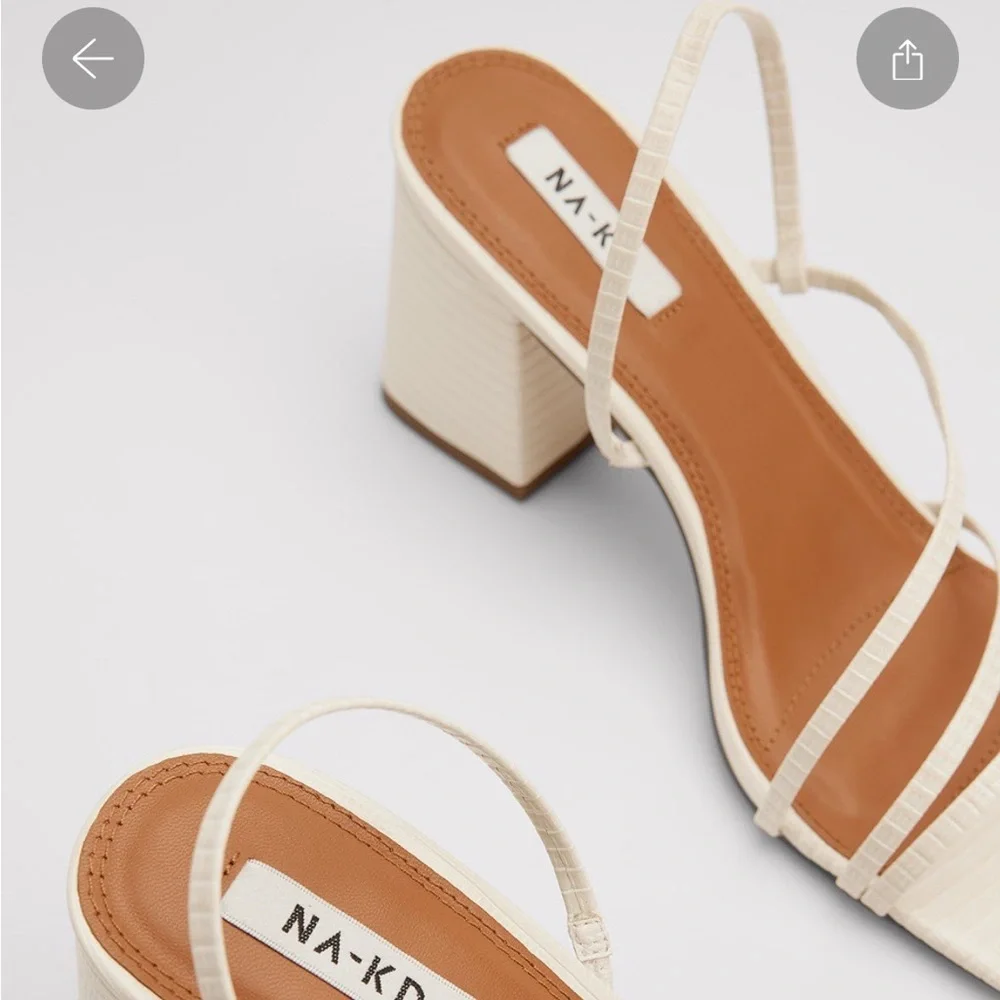 NA-KD Strappy Snake Block Heel_in box - Picture 3 of 12